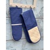 Orla Double Oven Gloves- Heat Resistant Pot Holder- 100% Cotton-