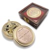 Brass Sundial Compass with Inspirational Message to Son, Gift Set