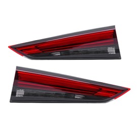 PIAOYUE - For 2020 2021 2022 Toyota Highlander LED Tail Light Tail Lamp Left+Right Inner Side 1 Pair Chrome Housing Clear Lens