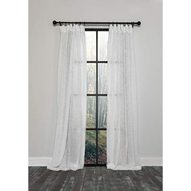 Manor Luxe ML19319-Amabelle Curtain, 54"x84", White
