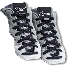 McFly Lace-Up Shoelaces Without Tying in Various Colours (Black, White, Red) and Patterns (Leopard, Snow Leopard, Zebra, Rainbow and Glitter Rainbow) - Elastic Shoelaces, black