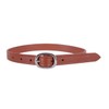 QHP Spur Strap Donar Leather Strap Cognac Buckle Silver
