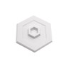 Prime-Line U 9275 5 In., Rigid Vinyl, White, Self Adhesive