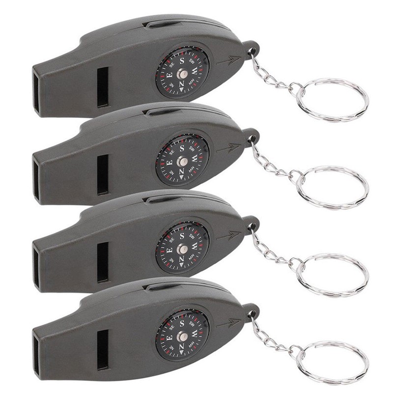 Hiking with Compass | Multifunctional Loud Safety with Compass and
