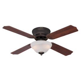 Westinghouse 7230500 Hadley 42 Inch Oil Rubbed Bronze Indoor Ceiling Fan, Dimmable LED Light Fixture with White Alabaster Bowl