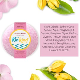 KinKind Give me MORE! Shampoo Bar for for Curly, Damaged & Frizzy hair. Extra Care & Protection. Up to 50 washes. Vegan. No silicones or parabens. UK made. 50g