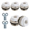 Pack of 5 Radiator Bleed Valve with 2 Bleed Keys,