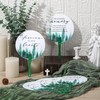 Teling 50 Pcs Funeral Favors Fans Memorial Paper Thick Paper