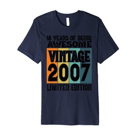 Legendary since 2007 Limited Edition 18th Birthday Premium T-Shirt