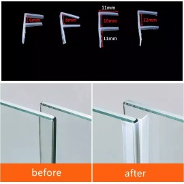 Estuchelandia 10 Mts Tira De Sellado Flex Puerta Ventana Cristal Forma F
