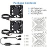 GDSTIME 5V USB Fan 60mm Mini Fan, 2 Pack 60mm