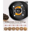 Electric Salt and Pepper Grinder Set, Rechargeable USB Base, Automatic