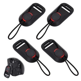 Focenat 4 Pack Camera Strap Quick Release Buckles, Camera Neck Shoulder Strap Quick Release Loops Clips, Camera Strap Rapid Connectors, Universal Connection Buckle Adapter (Black)