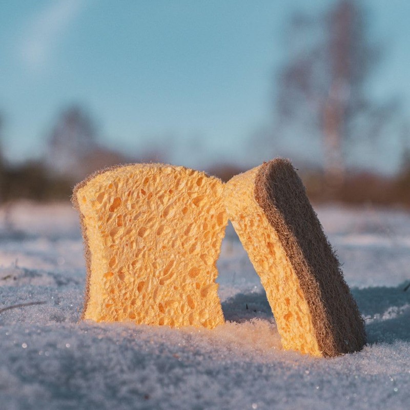 pandoo Household Sponges, Organic Cleaning Sponge, Kitchen Sponge, Dishwashing Sponge,