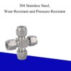 Compression Tube Pipe Fitting Stainless Steel Compression Fitting Adapter Cross