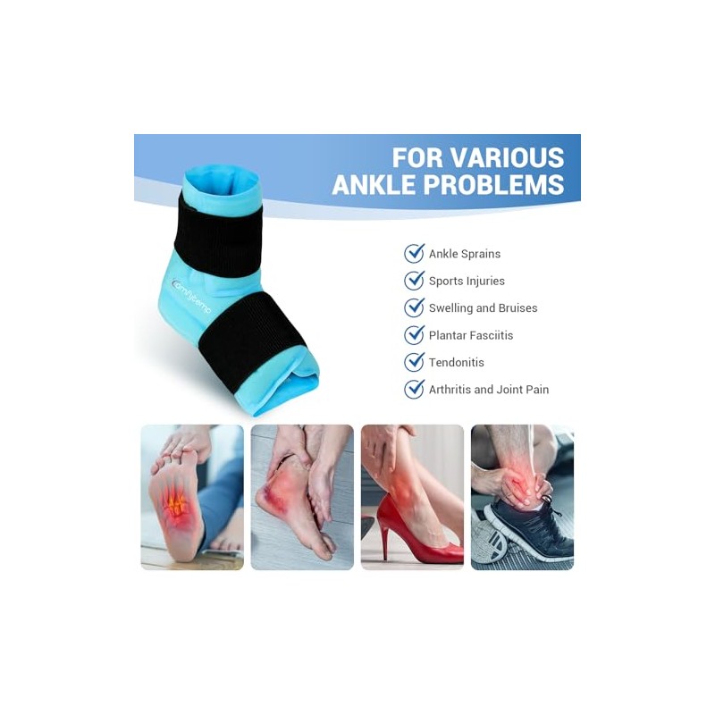 Comfytemp Comfytemp Large Ankle Foot Ice Pack Wrap 1Pack, Reusable