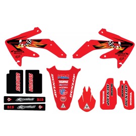 HONDA CRF450 WOODY GRAPHICS  2005 2006 2007 2008 21mil  GLOSS LAMINATED DECALS