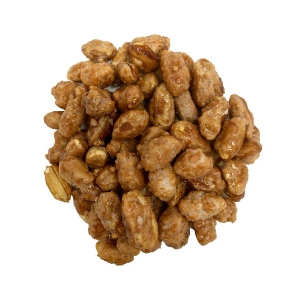 OliveNation Butter Toffee Peanuts, Roasted Salted Whole Nuts Coated in Rich Butter Toffee for Snack Mixes, Gourmet Snacking, Edible Decoration, Non-GMO, Gluten Free, Kosher - 8 ounces
