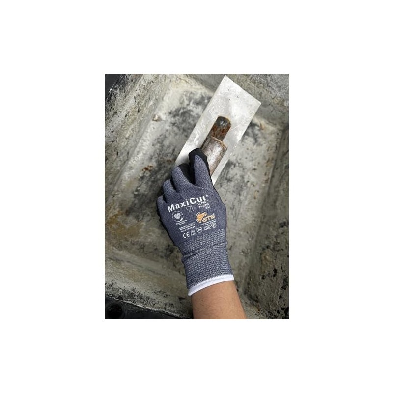 ATG 44-3745/07 Safety and Work Wear Gloves, Blue, Size S