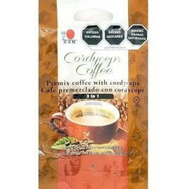 DXN Caf Cordyceps 3 en 1  Caf Instantneo Soluble Cargado con Cordyceps  Mushroom coffee con hongos Adaptogenos  Cafe de Championes Orgnico y Aromtico 
