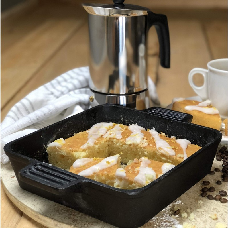 Bayou Classic 7472 Cast Iron Baking Pan, 8 by 8"