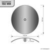 LANZZAS Stove Pipe Cleaning Flap (Door) - Diameter 150 mm