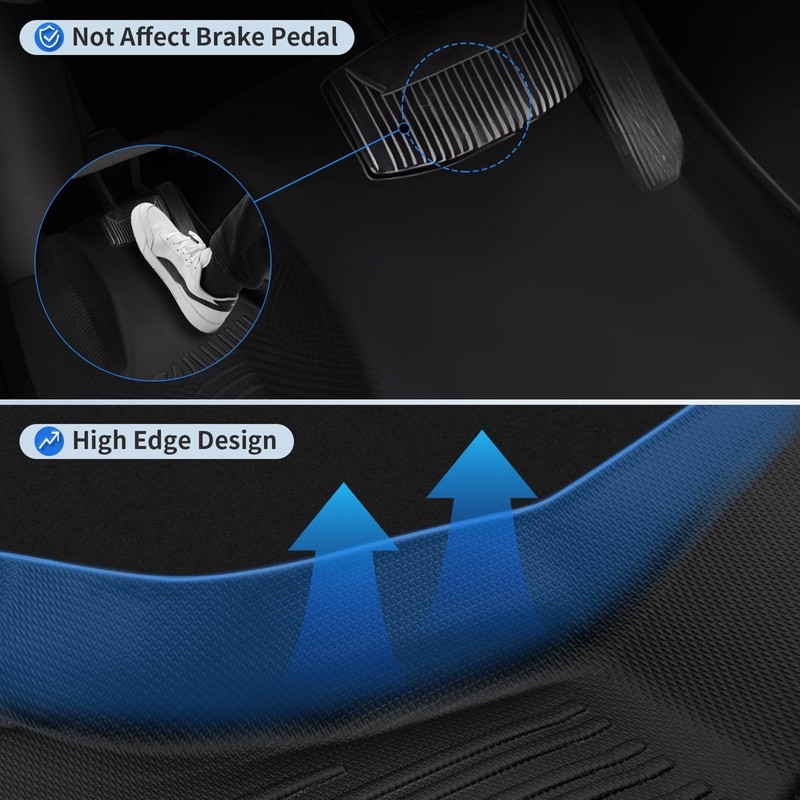 DAZANZAN Floor Mats for for Ford Econoline Van E-Series 2025-2007