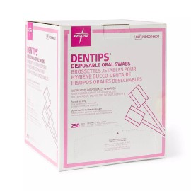 Medline Untreated Oral Swabs, Box of 250