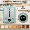 SEEDEEM Toaster 2 Slice, Bread Toaster with LCD Display, 7