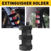 Car Roll Fire Extinguisher Holder Bar Adjustable Mount Bracket for