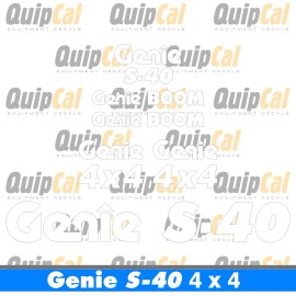 Genie S-40 or S-45 Telescopic Manlift Decal Set. Decals for  all Genie Manlifts