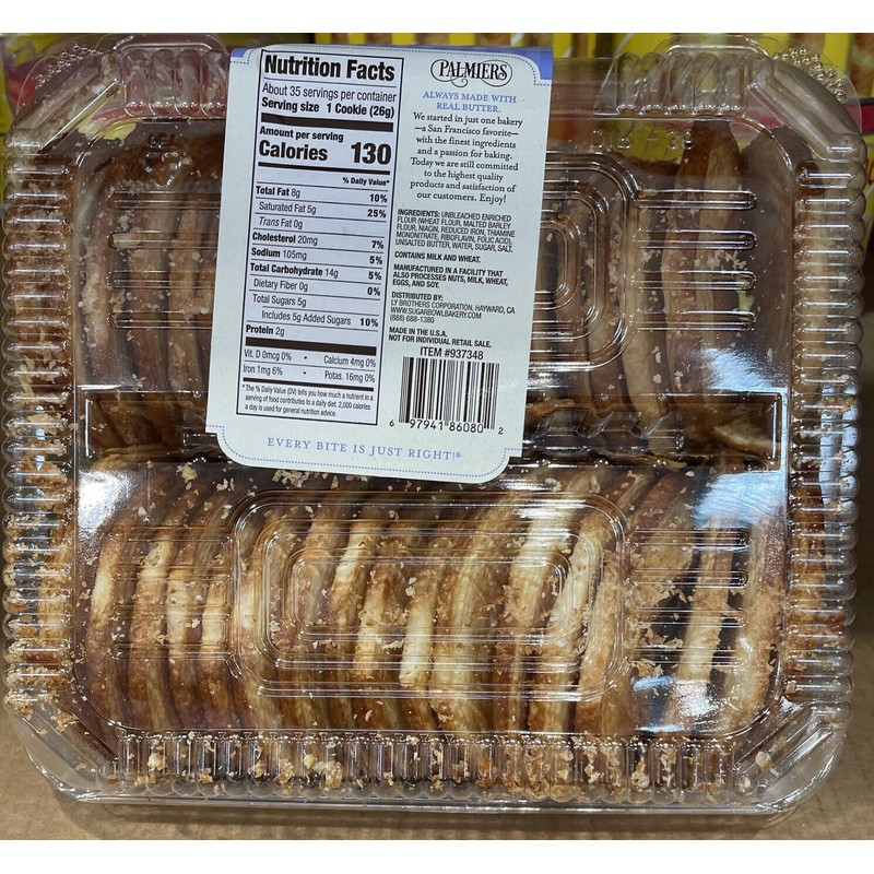 Generic Sugar Bowl Bakery Petite Palmiers ~ French Style Favorite
