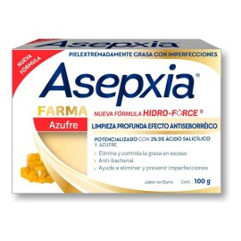 Asepxia Jabón Hidro-Force Azufre Barra De 100g.