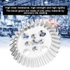 2 Sets Bevel Gear Zinc Alloy Aluminum Bearing 22mm Industrial