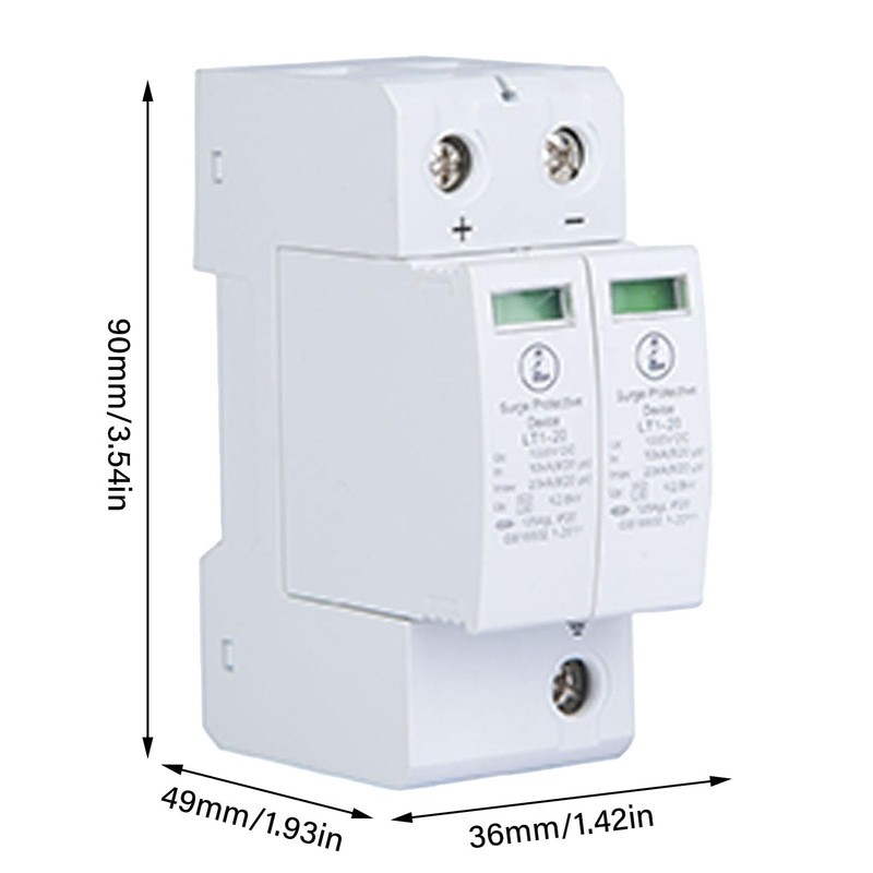 Surge Protection 2P 20/40KA DC Photovoltaic Lightning Protection Low Voltage