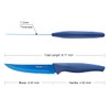 Wanbasion No Sawtooth 8-Piece Stainless Steel Steak Knife Set -