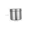 CIYODO Pack of 2 Stainless Steel Storage Tank, Home Storage