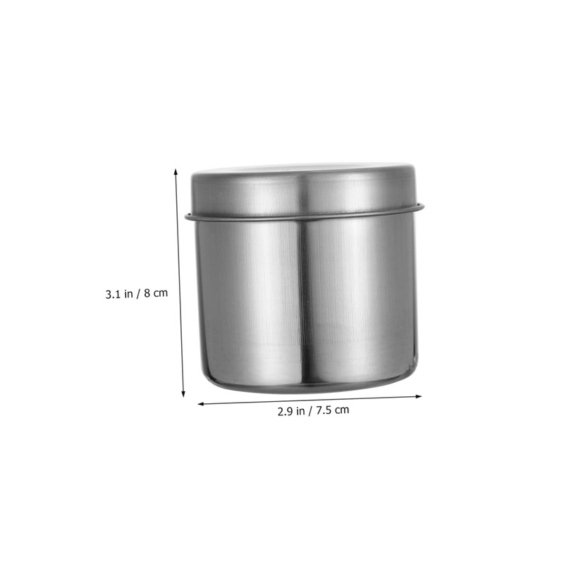 CIYODO Pack of 2 Stainless Steel Storage Tank, Home Storage