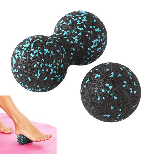 Fascia Ball for Feet, Pack of 2 Versatile Massage Ball Back, Blackroll Ball, Fascia Roller Small, Massage Ball for Fascia Training, Muscle Relaxation and Pain Relief