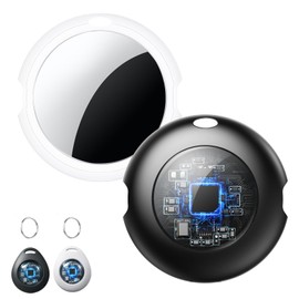 2 Pack Tracker Tag[Apple MFi Certified]Work with Apple Find My APP(iOS Only)Bluetooth Tracker Air Smart Locator Tags Item Key Finders Tracking Worldwide Waterproof for Luggage Bags Pet Wallet Backpack