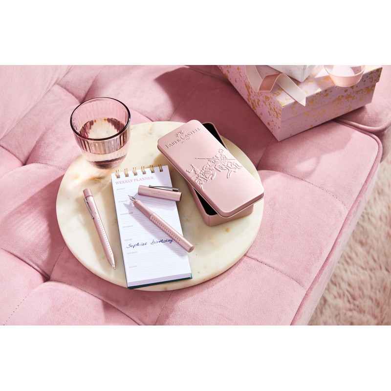 FABER-CASTELL 201539 Grip 2011 Pale Rose Gift Set with Fountain