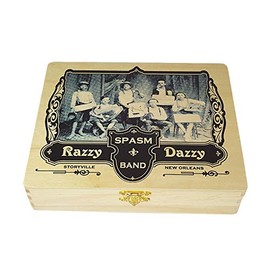 C. B. Gitty Razzy Dazzy Spasm Band - Vivigraphic Illustrated Wooden Cigar Box