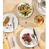 TheTerra Ceramic Dinnerware Sets for 8, 24 Pieces Porcelain Lightweight