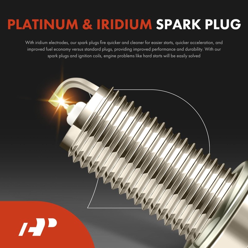 A-Premium Set of 8 Ignition Coil Pack and Iridium Spark