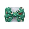 J&J Boutiques Black Plaid & Snowman - 7" Bow Headwrap