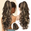 Ponytail Extension 24 Inch Claw Clip in Ponytail Extension for