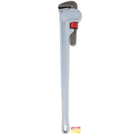 GreatNeck APW36 Aluminum Adjustable Pipe Wrench, 36 Inch | Industrial Pipe Fitting and Plumbing Tool | I-Beam Handle | Steel Hook Jaw and Jaw Heel