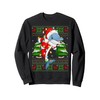 Dolphin Christmas Lights Santa Costume Ugly Xmas Sweaters Sweatshirt
