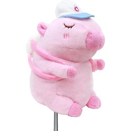 Lilizzhoumax Golf Head Cover - Capybara Cute Animals Lovely Cuddly Protect Golf Accessories Driver Headcover Funny - Fits Hybird/Fairway Clubs Golfer Gift for Men Kids Boys Girls（Pink）