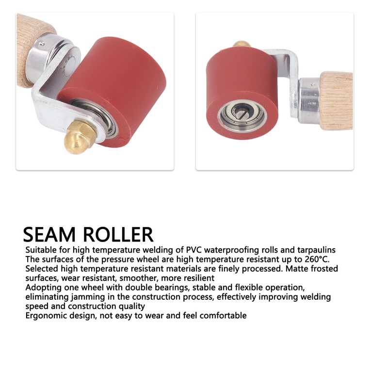 Seam Roller Heat Resistant 260°C 28mm Width 32mm Diameter Ergonomic